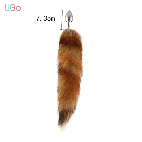 Li Bo Anale Volwassene Staartbult Met Grote Echte Kristallen Vossenstaarten Metalen Buttplug Seksspeeltjes voor Koppels Erotisch_voghion.com