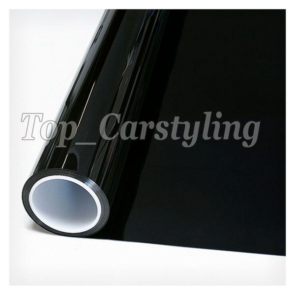 

0% vlt black window tint film for home building glass covering self adhesive protwraps private protect foil 52x30m 5x100ft