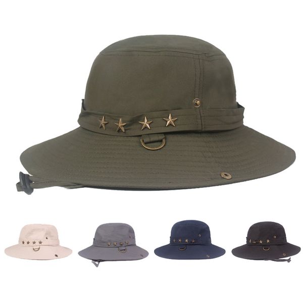 

fisherman hat man go fishing hat fsahion spring summer outdoors sun hat cotton net cap men mountaineering hats new #p4, Blue;gray