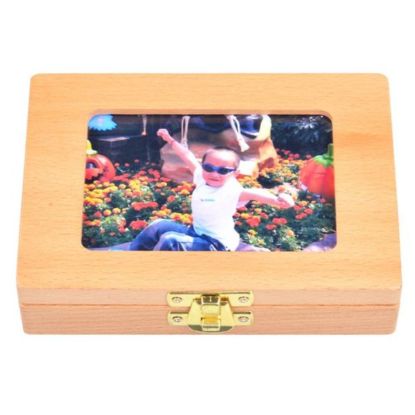 

wooden children's p frame deciduous tooth storage box baby teeth storage box