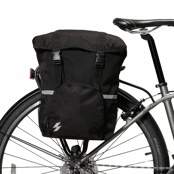 

roswheel sahoo series 14891-a-sa bike tail rear seat trunk bag bicycle saddle bag rack side panniers pouch 15l