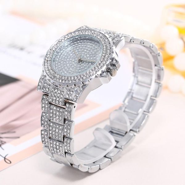 

rhinestone women's quartz watch stainless steel stainless steel luxury wristwatch analog gift retro casual hand clock fi, Slivery;brown