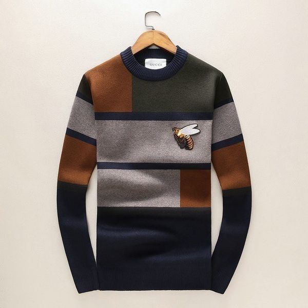 

2019 новый мужской вязаный свитер с длинным рукавом 19712005903, White;black