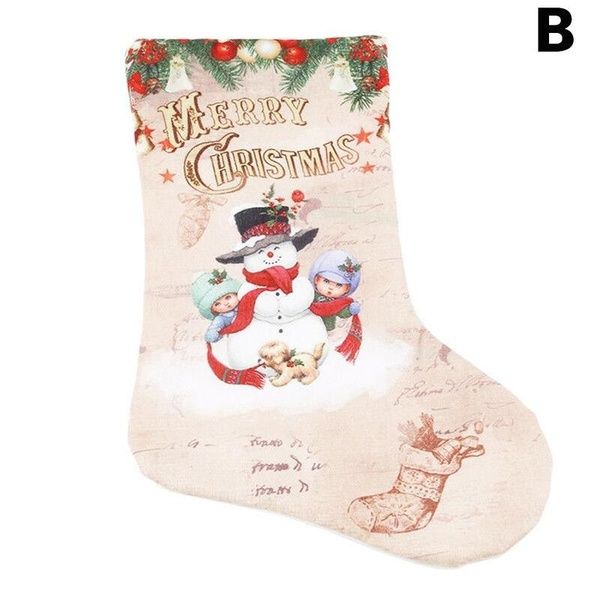 

christmas stocking santa claus/ snowman/elk candy gift bag xmas tree hanging decoration dhl