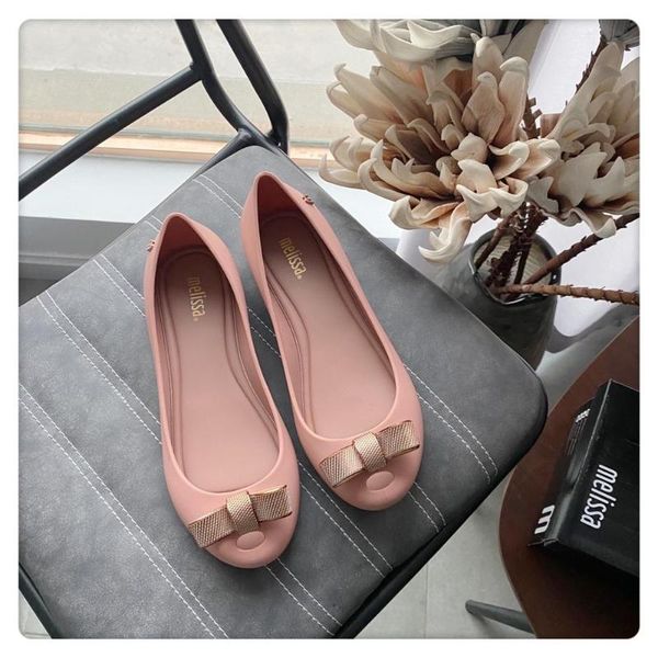 

melissa original women adulto jelly sandals bow 2020 fashion new summer sandalias melissa female shoes non-slip women sandals, Black