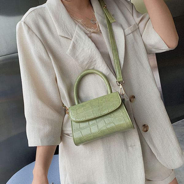 

mini small square bag 2020 fashion new quality pu leather women's handbag chain shoulder messenger bags