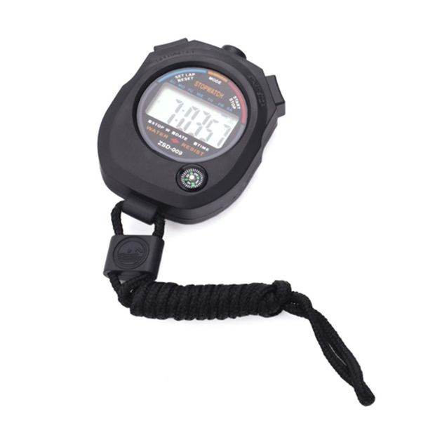 

water resistant sports combine digital chrono satch timer with compass and lanyard