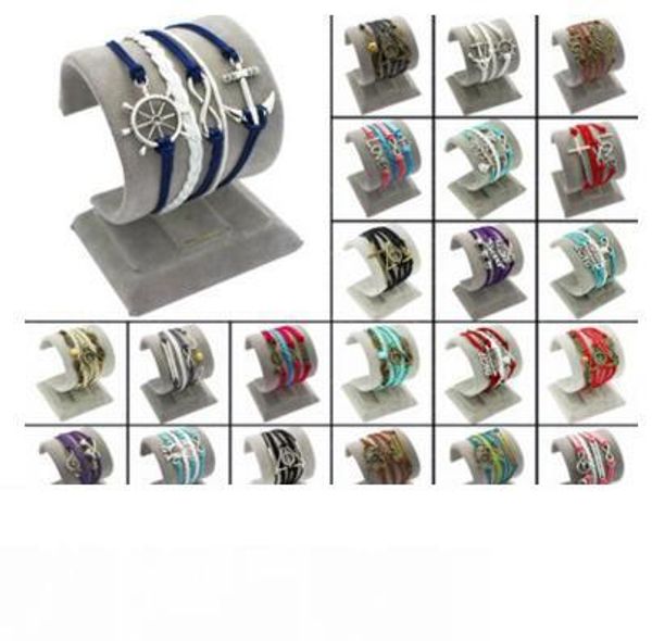 

infinity bracelets hi-q jewelry fashion mixed lots infinity charm bracelets silver lots style pick for fashion people 15 pcs ing, Golden;silver