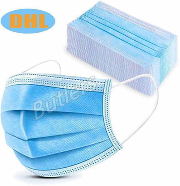 

бесплатная доставка три слоя одноразовые маски dhl 50 противотуманные маски дышащие и безвкусные для защиты вашего семейного здоровья доказа