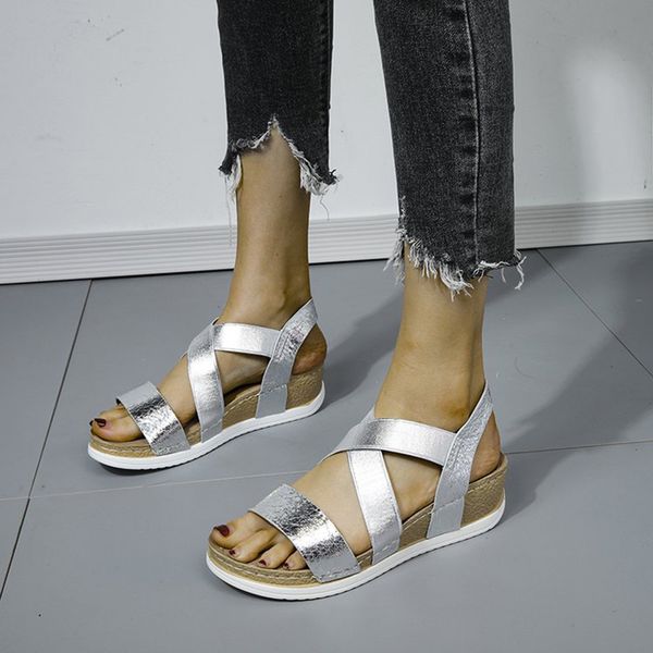 

women sandals plus size wedges shoes for women high heels sandals summer shoes 2020 flip flop chaussures femme platform, Black