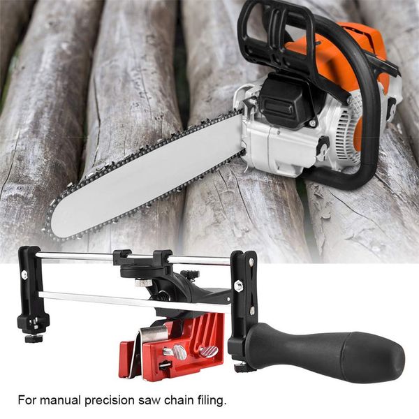 

manual chain sharpener for saw chain filing chainsaw saw filing guide tool metal bar mounted manual sharpener