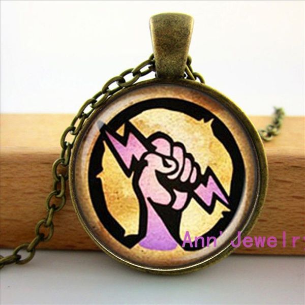 

hz1-0188 wholesale glass dome cabochon popular bioshock jockey vigor pendant glass cabochon necklace & pendants fashion jewelry, Silver