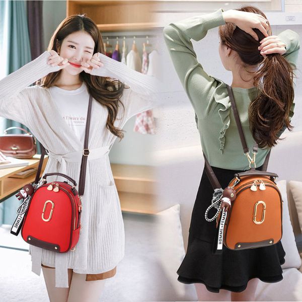 

designer crossbody bag backpack female 2020 korean style bag all-match fashion portable shoulder bag womens small fresh mini backpack