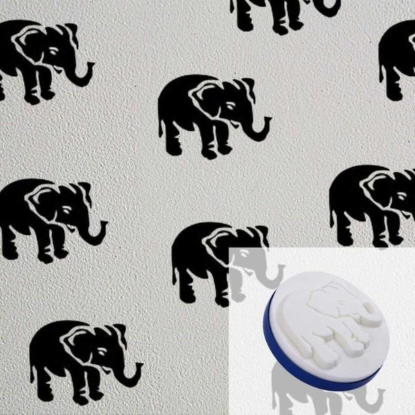 

round sponge stamp seal embossed paint brush excellent pvc plastics prolonged durable texture stencil for wall painting