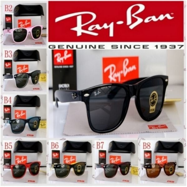 

10pcs/lot fashion aviator brand sunglasses vintage pilot band uv400 protection mens womens be n wayfarer sun glasses 2140 w box case cloth, White;black