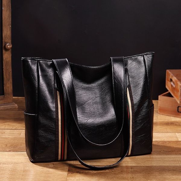 

2020 new tote women's bag one shoulder color lace up large capacity handbag trend fashion messenger bag