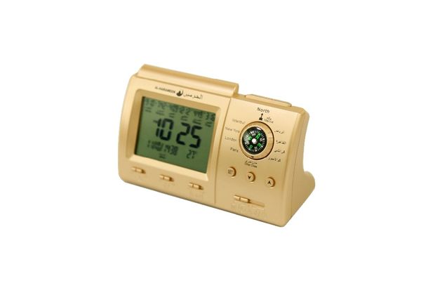 

dropshipping azan table clock 1500 city athan adhan qibla salah prayer,support compass ,1pcs muslim praying islamic clock
