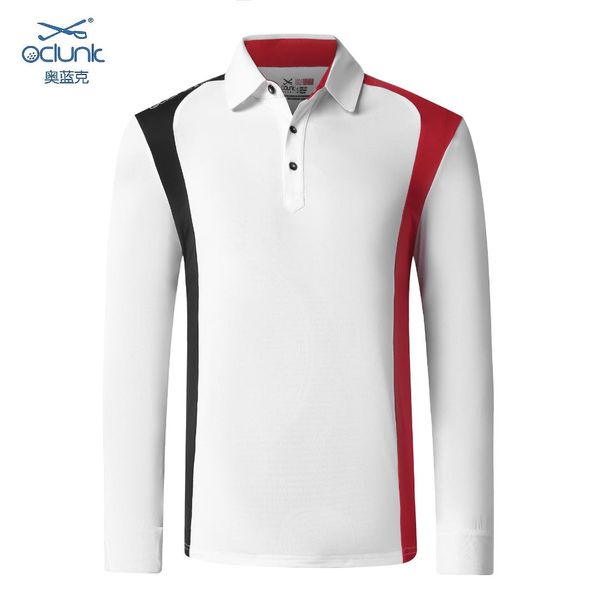 

2019 golf shirt men long sleeve shirt inner wear birthday gift christmas gift for gentleman sports comfortable, Black;blue