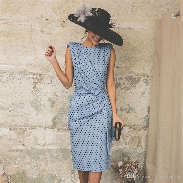

female polka dot bodycon dress summer fashion printed dresses ladies work dresses, Black;gray