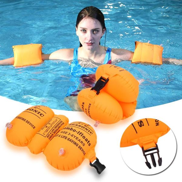 

1pair thicken pvc swimming arm ring floating rings kids inflatable swim life air sleeves inflatables swimming arm floating ring
