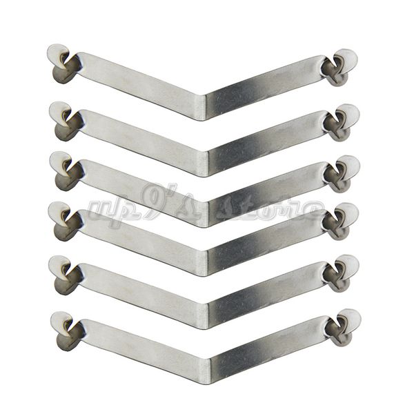 

100pcs 5/6/8/9mm double hollow springbutton clips kayak paddle snap spring clip tent pole clips