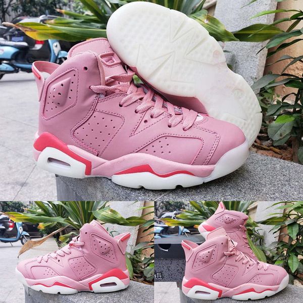 

2019 Best Quality Tinker 6s Womens Basketball Shoes 6 Millennial Pink Mens Sports Sneakers Designer shoes US Size 5.5-8.5 With Box
