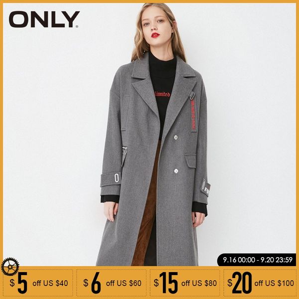 

only autumn coat women loose straight fit embroidered long ladies coats |118136525, Tan;black