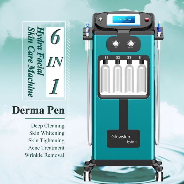 

6 в 1 дермабразия воды гидра спа уход за кожей лица машина краскопульта гладкой кожи ультразвуковая удаления морщин фирма омоложения кожи ма