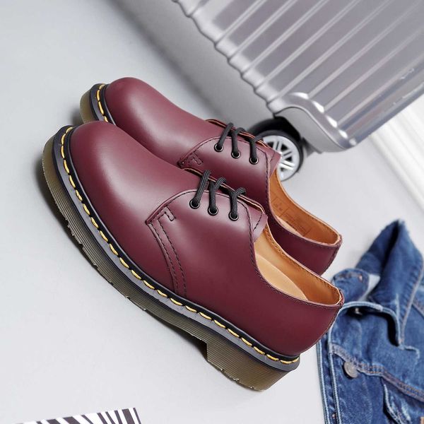 

2019 new leather flat tooling boots men's boots, fashionable casual couple boots, trendy wild men's shoes, boots men, Black