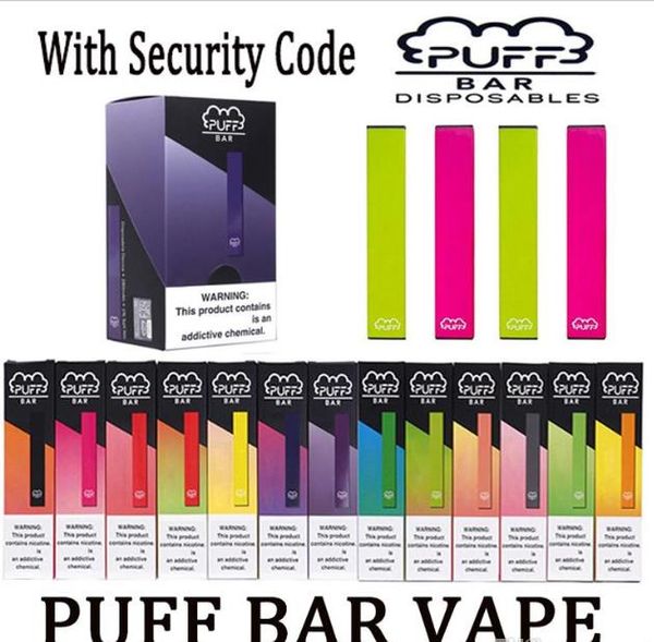 

puff bar disposable device pod starter kit 280mah battery 1.3ml cartridge vape empty pen with security code pk eon posh mr fog