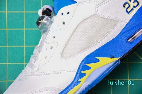 

5 jsp laney 5 gs light aqua wholesale black metallic 5s metallic black og gold basketball shoes men women size with box l01