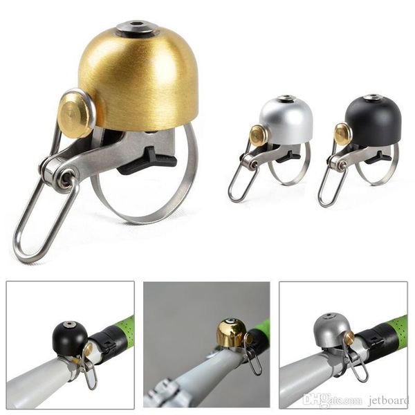 

rockbros cycling handlebar ring bell horn retro classical bike bell for electric scooter motorcycle e-bike bicycle - black