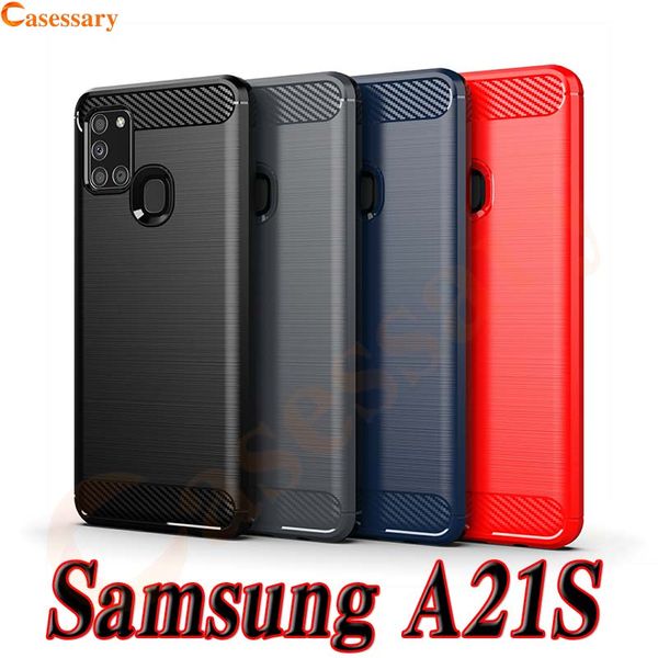 

carbon fiber brushed texture phone case for samsung a01 a10 a11 a20 a21 a21s a31 a41 a51 5g a70e a71 5g a91 m31