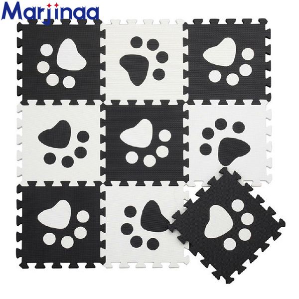 

marjinaa eva 10шт / пакет ребенок и дети play номера напольный коврик environme / mickey пена коврик blackwhite коврик пола для детских игр