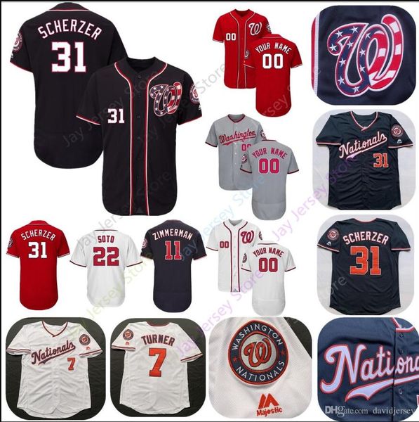 

Custom Nationals Jersey Difo Taylor Martinez Dozier Gomes Washington Guerrero Harper Martinez Hellickson Doolittle Men Women