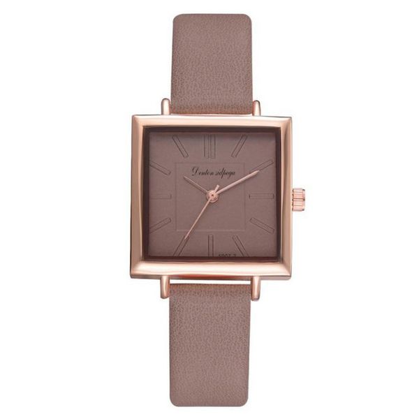 

female watch fashion watch student casual men and women decorative table ladies wrist #1, Slivery;brown
