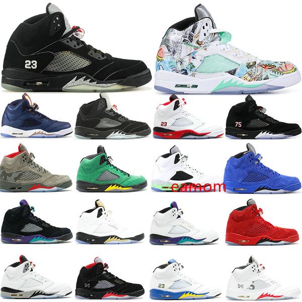 

5 5s black metallic 3m reflect black white grape oreo basketball shoes men 5s red suede white cement sneakers