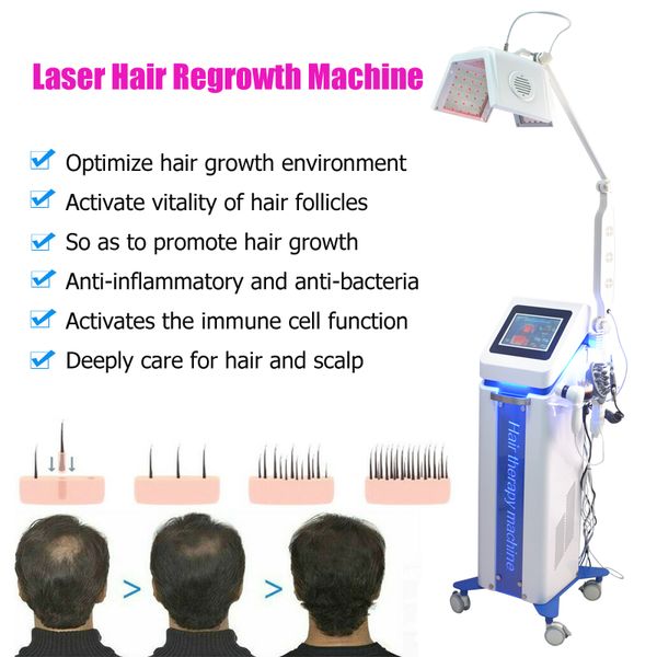 Chegada LED máquina de crescimento de boa qualidade diodo laser recrescimento de cabelo para tratamento de perda de cabelo