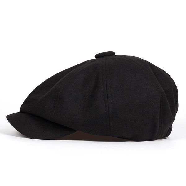 

men flat cap black grey newsboy bakerboy hats cotton beret hat british retro men woolen flat cap, Blue;gray