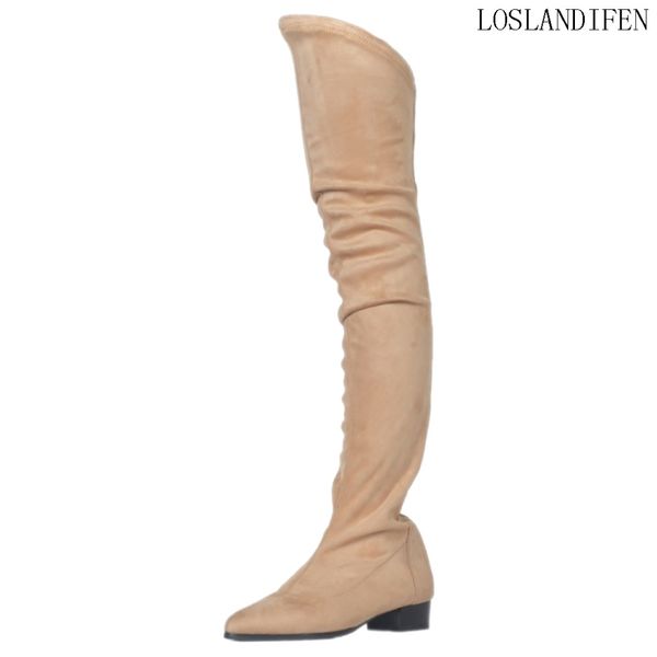 

ladies handcrafted boots snow rain booties party prom female shoes thigh-high solid fashion winter bfcm shoes y-n0791, Black