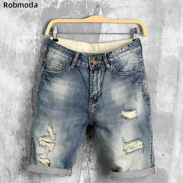 

2019 summer denim shorts male jeans men jean shorts bermuda skate board harem mens jogger ankle ripped wave hole jeans casual, White;black