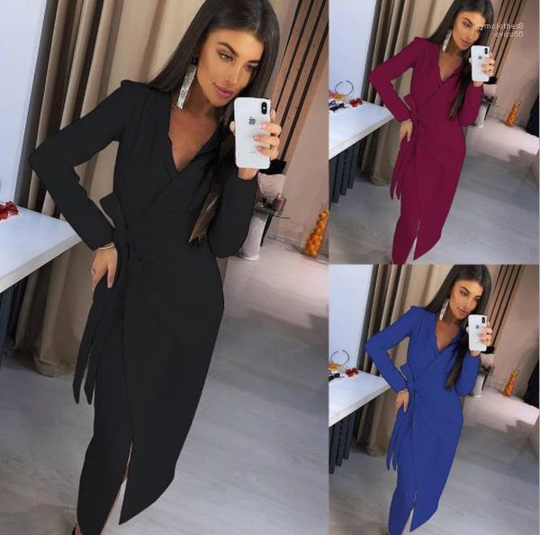 

pencil dress solid split sashes vestidoes female party dresses women, White;black