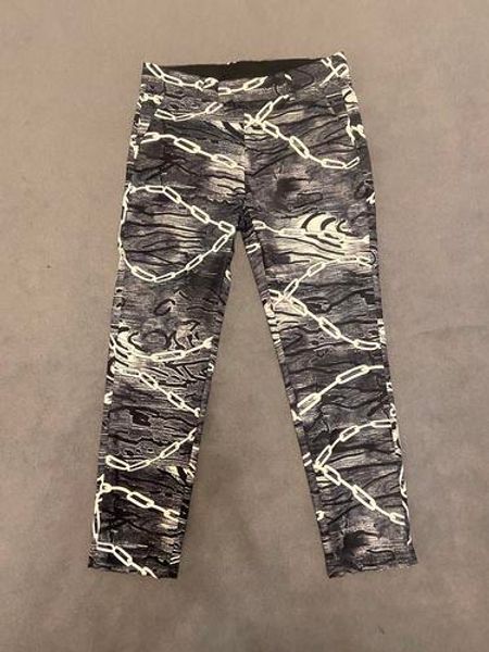 

2020 french autumn and winter latest chain printing casual pants paris men's designer fashion luxury blend cotton pants, White;black