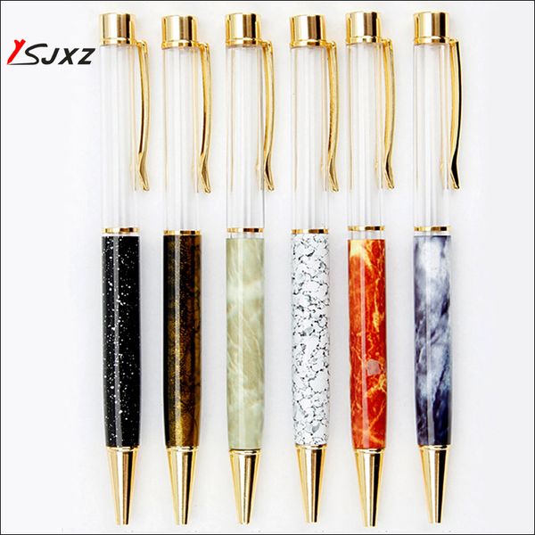 

pen diy crystal pen diy metal ballpoint blank empty tube office school gift, Blue;orange