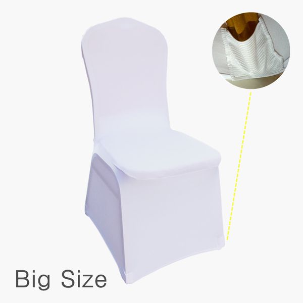 

big size 50 60 65 70 75 80 100pieces white universal stretch polyester wedding party spandex chair covers