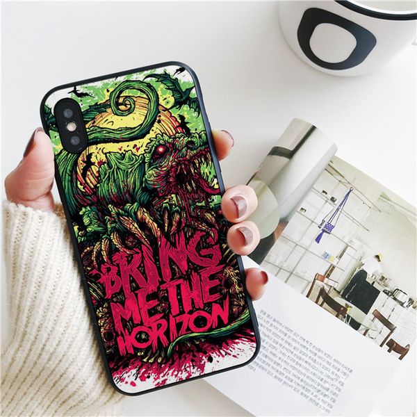 

coque luxury bring me the horizon spirit art cover for iphone 11 pro xs max xr case for iphone 8 7 6s plus 5s se 5 case soft silicone cover.