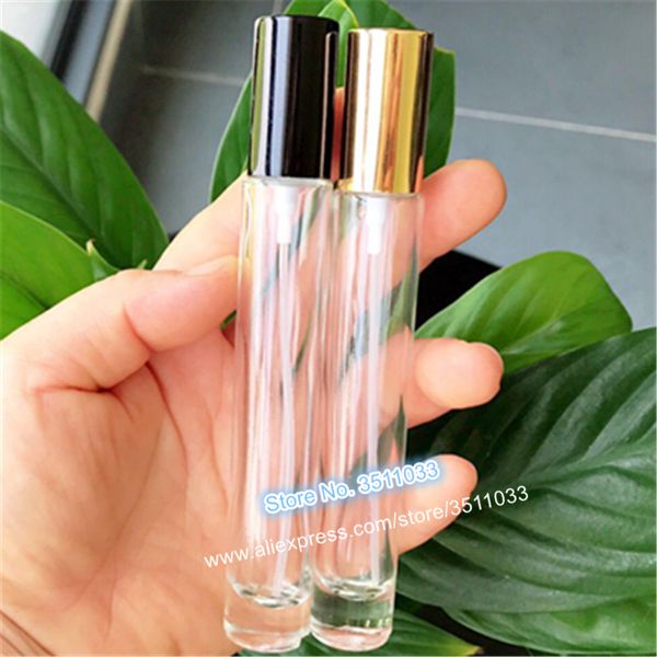 

10ml transparent gracile portable glass perfume bottle atomizer empty travel refillable cosmetic clear liquid spray containers