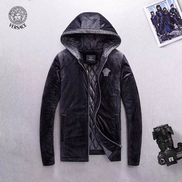 

luxury men italian designer down jacket knitted air vintage cotton star golden platform tracksuit cotton fashions shoes wild xxx-l/versace, Black