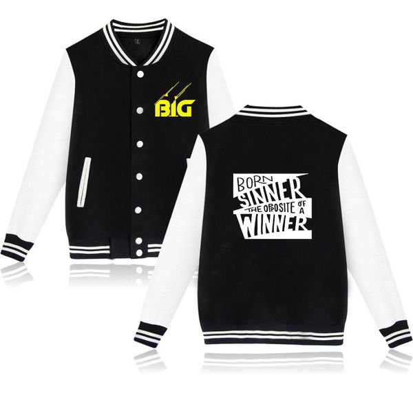 

b.i.g hip hop jacket jacket men streetwear casacas para hombre biggie printed biggie baseball jackets plus size for men, Black;brown