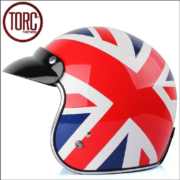 

fashion torc motorcycle helmet,vintage 3/4 helmet,sctoor open face helmet,halley half helmet,the union flag